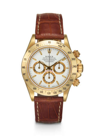 ROLEX, DAYTONA REF. 16528, A FINE GOLD AUTOMATIC CHRONOGRAPH WRISTWATCH - photo 1