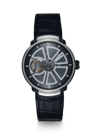 FABERGE VISIONNAIRE I, AN EXTREMELY RARE LIMITED EDITION PLATINUM AND TITANIUM TOURBILLON WRISTWATCH - фото 1