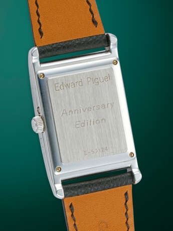 AUDEMARS PIGUET, EDWARD PIGUET REF. 25912BC, A FINE GOLD RECTANUGULAR PERPETUAL CALENDAR WRISTWATCH WITH BREGUET NUMERALS - Foto 3