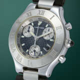 CARTIER, MUST 21, A STAINLESS STEEL QUARTZ CHRONOGRAPH WRISTWATCH - фото 2