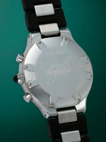 CARTIER, MUST 21, A STAINLESS STEEL QUARTZ CHRONOGRAPH WRISTWATCH - фото 3