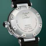 CARTIER, PASHA REF. 2790, A STEEL AUTOMATIC WRISTWATCH WITH BLACK RUBBERISED STEEL BRACELET - фото 3