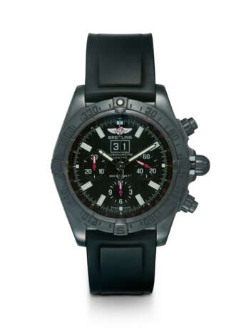 BREITLING, BLACKBIRD REF. M44359, A LIMITED EDITION DLC STAINLESS STEEL AUTOMATIC CHRONOGRAPH - фото 1