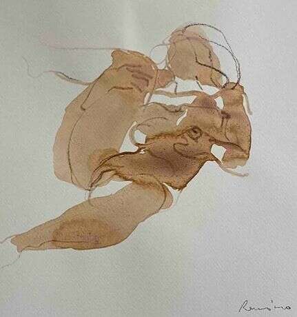 Serhiy Reznichenko Watercolor Nude Sketch 21st Century Paper 21th century - photo 2