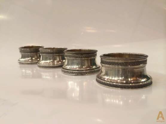 Russian silver salt shakers by Kurlyukov. Gilding Early 20th century - photo 1