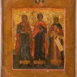 AN ICON SHOWING THREE FAMILY PATRONS - photo 1