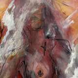 Ulla Martinmaki Nude Painting Mixed Media 21st Century Finland Paper 21th century - photo 1