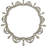 A RARE ANTIQUE DIAMOND NECKLACE - photo 3