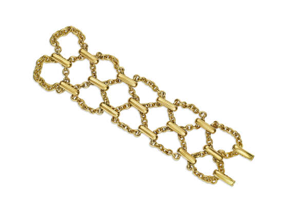 VAN CLEEF & ARPELS PAIR OF DIAMOND AND GOLD CHAIN BRACELETS - Foto 4