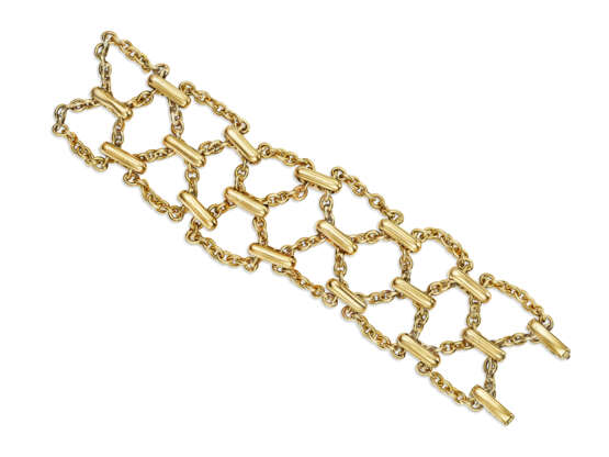 VAN CLEEF & ARPELS PAIR OF DIAMOND AND GOLD CHAIN BRACELETS - Foto 6