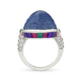 CARTIER ART DECO SAPPHIRE, DIAMOND AND MULTI-GEM RING - photo 5