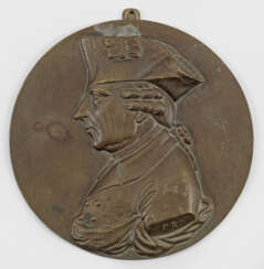 Reliefplakette mit Porträt König Friedrrich II. von Preußen