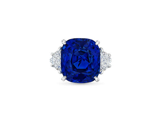 SAPPHIRE AND DIAMOND RING - photo 4