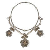 ANTIQUE DIAMOND FLOWER NECKLACE - photo 2