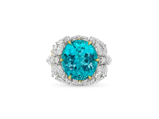 A FINE TIFFANY & CO., JEAN SCHLUMBERGER TOURMALINE AND DIAMOND `FLOWER` RING - photo 6