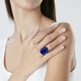 AN IMPORTANT ART DECO SAPPHIRE AND DIAMOND RING - Foto 2