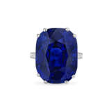 AN IMPORTANT ART DECO SAPPHIRE AND DIAMOND RING - Foto 6