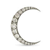 ANTIQUE DIAMOND CRESCENT BROOCH - Foto 1