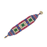 AN EXTRAORDINARY BULGARI MULTI-GEM AND DIAMOND `KILIM` BRACELET - photo 1