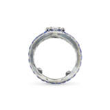 JAR COLORED DIAMOND AND SAPPHIRE `BONNET` RING - Foto 6