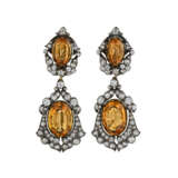 ANTIQUE SUITE OF TOPAZ AND DIAMOND JEWELRY - Foto 5