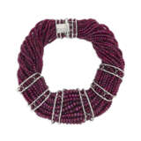 A RARE JAR RUBY AND DIAMOND TORSADE NECKLACE - фото 2