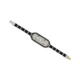 CARTIER ART DECO DIAMOND AND FABRIC BRACELET - photo 4