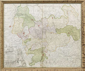 Landkarte des Herzogtums Braunschweig mit den Fürstentümern