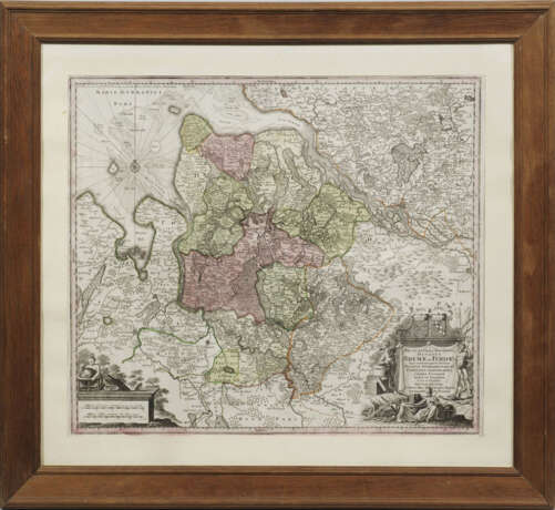 Karte der Herzogtümer Bremen und Verden - Foto 1