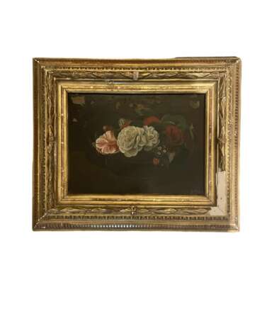 Nature morte huile sur toile dat&eacute;e de 1861. oil painting Rococo 19th century - Foto 1