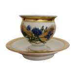 Tasse et soucoupe de style Empire Royal Copenhagen - Porcelaine du XIXe si&egrave;cle Danemark Porcelain Hand Painted Gilding Empire 19th century - Foto 3