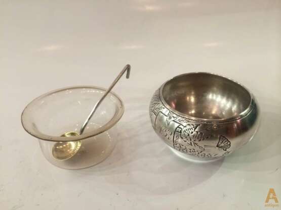 Russian salt Silber 84 Late 19th century - Foto 3