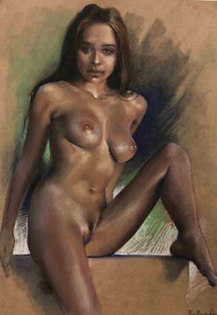 Kirillova Julia Nude Pastel Painting 21st Century. Paper 21th century - photo 1