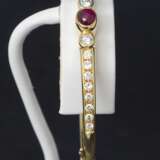 Gold bracelet with diamonds and rubies Gold Other style 21th century - photo 1