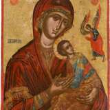 AN IMPORTANT AND MONUMENTAL ICON SHOWING THE MOTHER OF GOD OF THE PASSION (STRASTNAYA) - фото 1