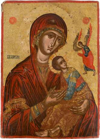 AN IMPORTANT AND MONUMENTAL ICON SHOWING THE MOTHER OF GOD OF THE PASSION (STRASTNAYA) - photo 1