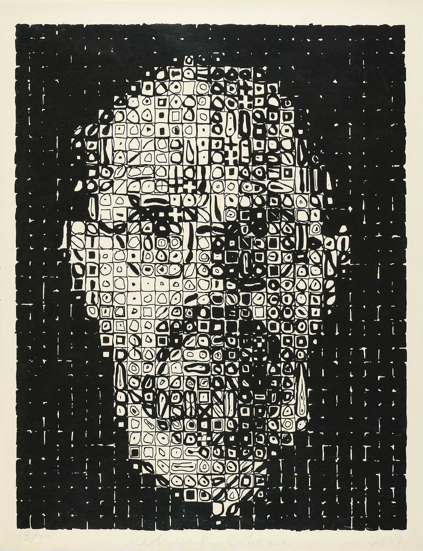 Chuck Close. Self-Portrait