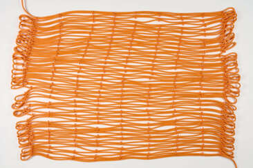 Tino Seubert. Cable Rug orange