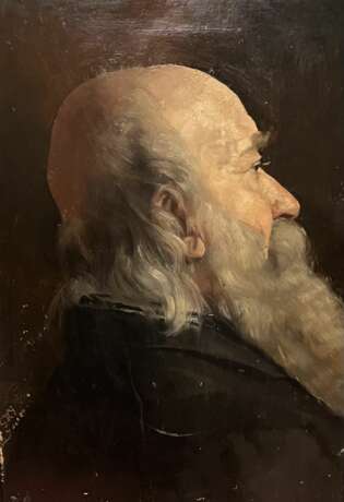 Christian Krohg After (19th Century) - Portrait of Christian Krohg Norway oil on cardboard realism 19th century - photo 4