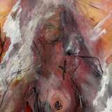 Ulla Martinmaki Nude Painting Mixed Media 21st Century Finland Paper 21th century - photo 3