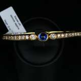 Gold bracelet with diamonds and sapphires Gold Other style 21th century - photo 1