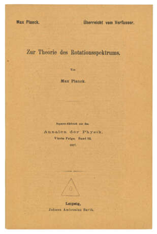 PLANCK, Max Karl Ernst Ludwig (1858-1947) - photo 1