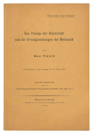 PLANCK, Max (1858-1947) - photo 1