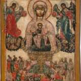 A MONUMENTAL ICON SHOWING THE MOTHER OF GOD 'OF THE LIFE-GIVING SOURCE' FROM A CHURCH ICONOSTASIS - фото 1