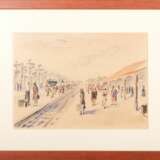 La gare watercolor Early 20th century - Foto 1