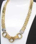 Overview. Gold necklace