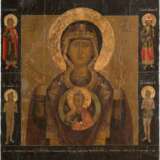 A LARGE AND DATED ICON OF THE MOTHER OF GOD OF THE SIGN OF NOVGOROD - фото 1
