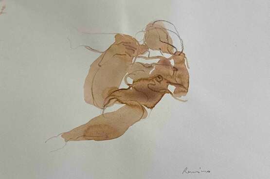 Serhiy Reznichenko Watercolor Nude Sketch 21st Century Paper 21th century - photo 1