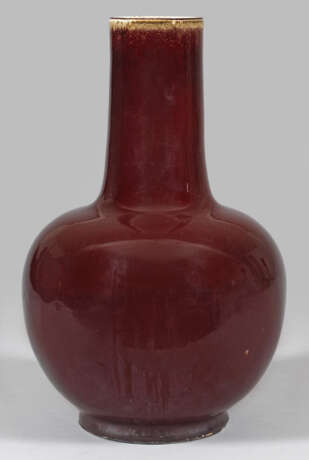 Große Sangue de Boeuf-Flaschenvase - фото 1