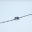 White gold bracelet with diamonds and sapphire - One click purchase